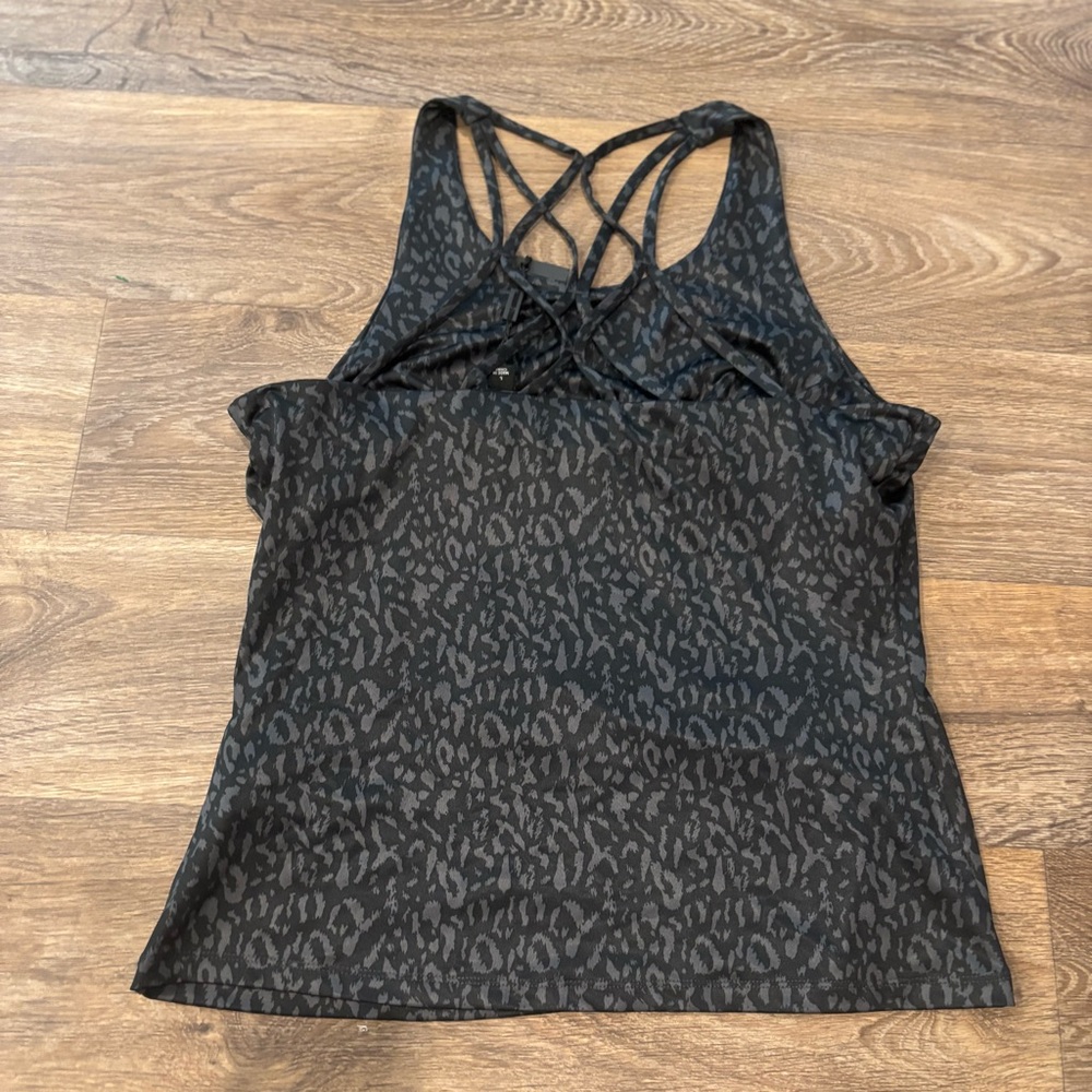 NWT Harley Davidson Strappy Tank Leopard Print Eagle Graphic Y2K Moto Top Large - Picture 4 of 4